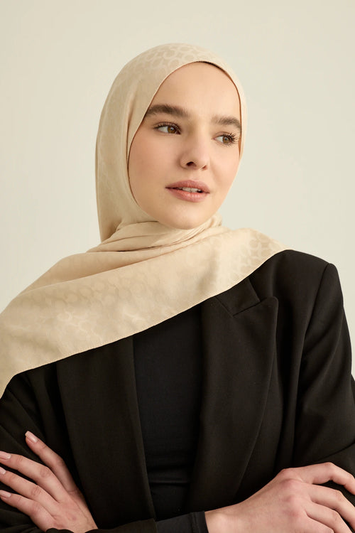 İpeksi Jakar Serisi Ring Desen Şal