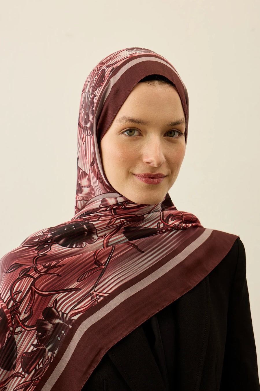 Floral Line Desen Liva Modal Şal