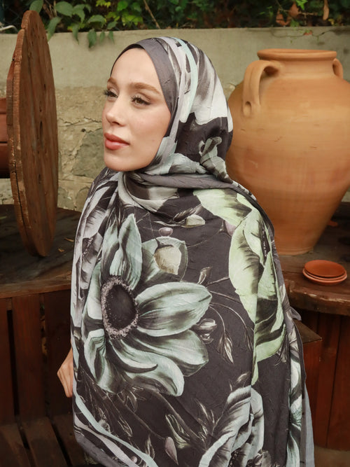Ash Desen Bambu Şal