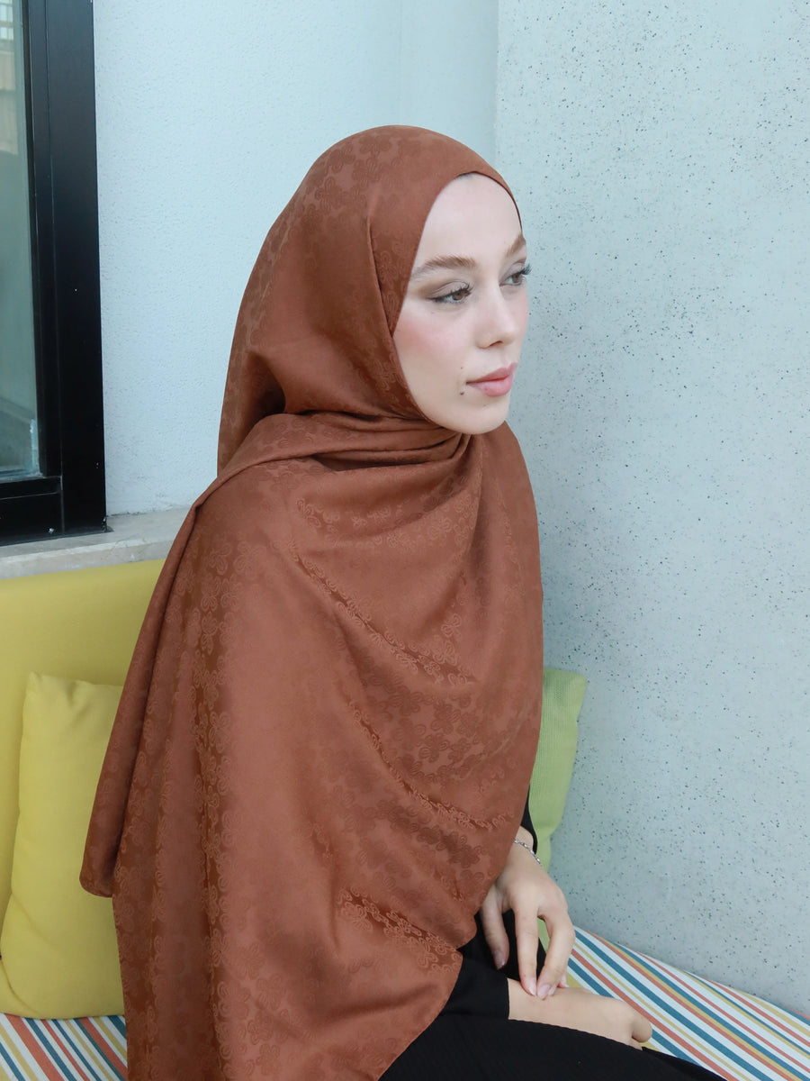 İpeksi Jakar Serisi Amber Desen Şal