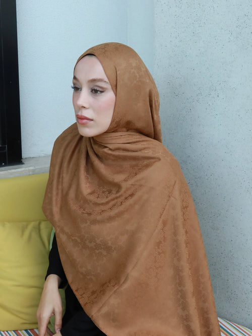 İpeksi Jakar Serisi Amber Desen Şal