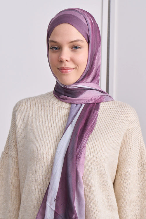 Soble Desen Bambu Şal