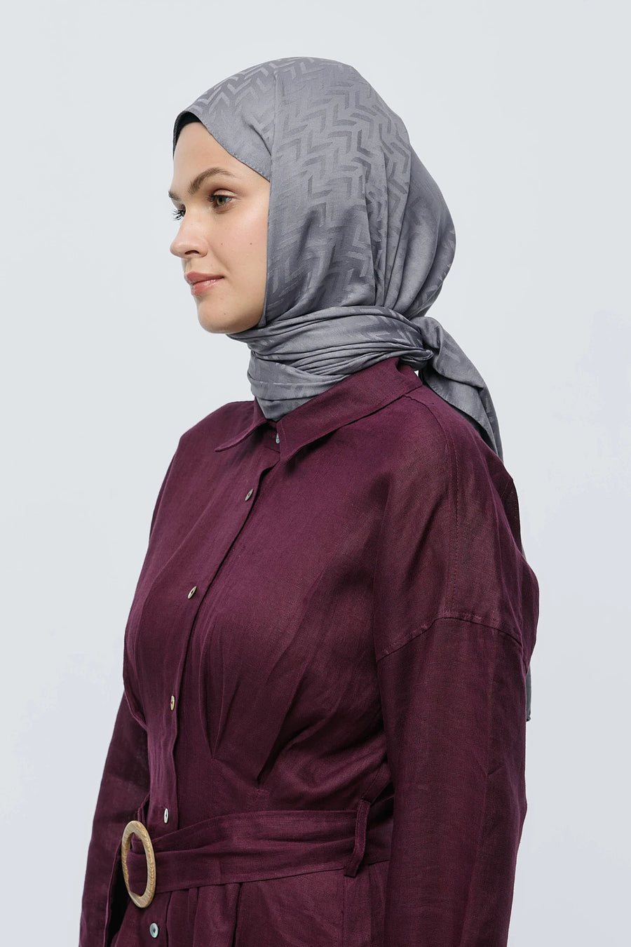 İpeksi Jakar Serisi Labirent Desen Şal