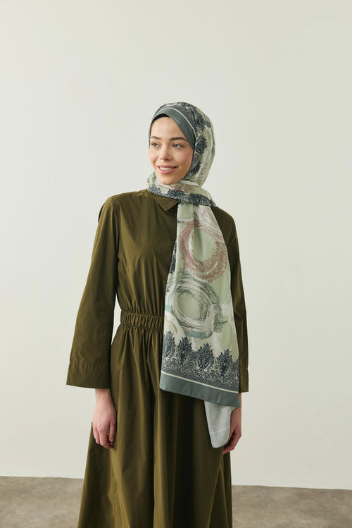 Antique Desen Medine İpeği Şal