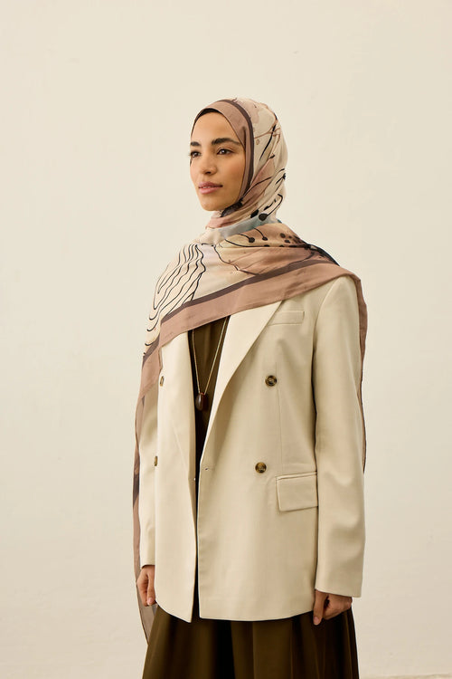 Poppy Desen Liva Modal Şal