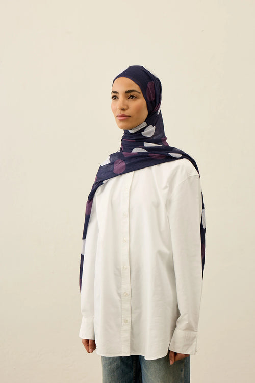 Polkadot Desen Aya Kraş Şal
