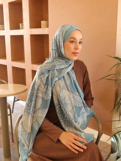 Seraflora Desen Bambu Şal