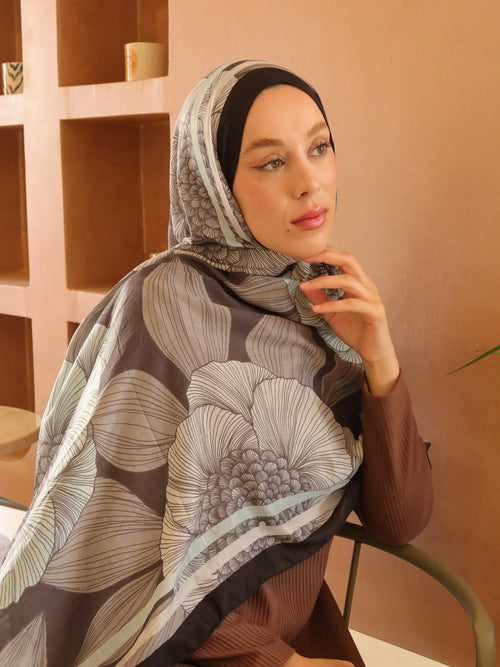 Seraflora Desen Bambu Şal