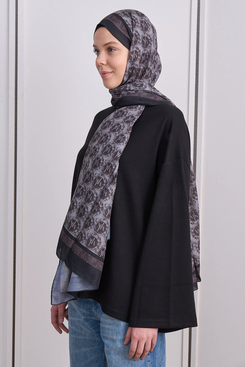 İcon Crest Mk Desen Lina Şal