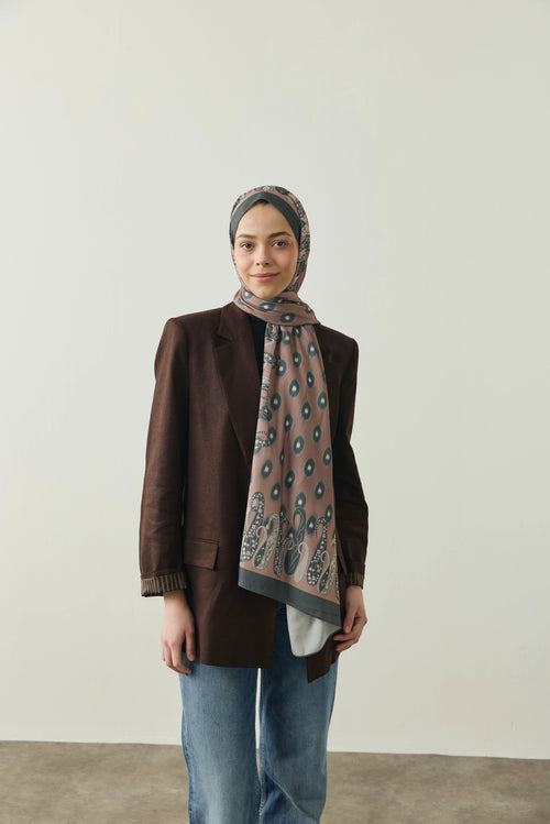 Nomad Desen Medine İpeği Şal