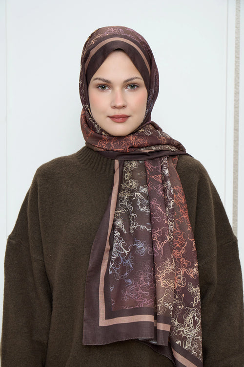 Sarmaşık Desen Lina Şal