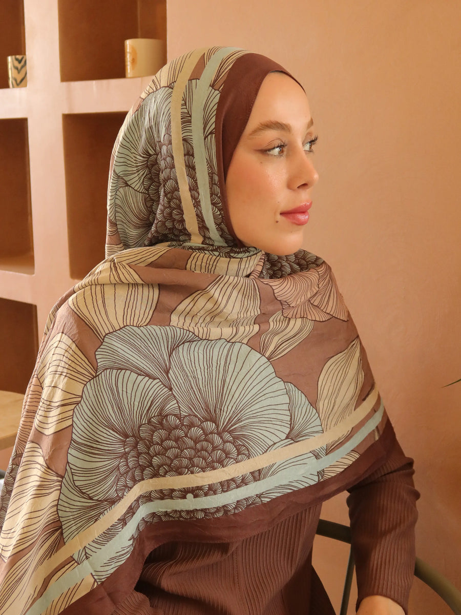 Seraflora Desen Bambu Şal