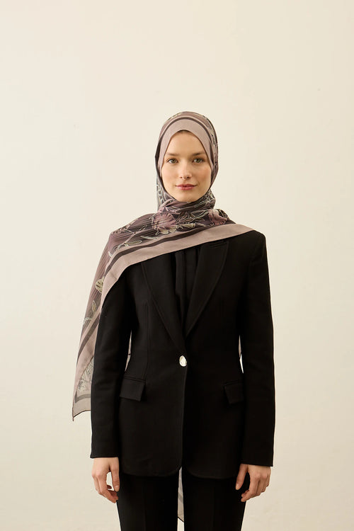 Floral Line Desen Liva Modal Şal