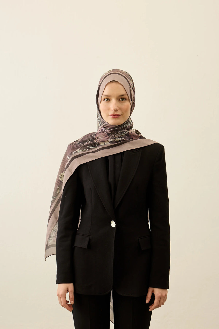 Floral Line Desen Liva Modal Şal