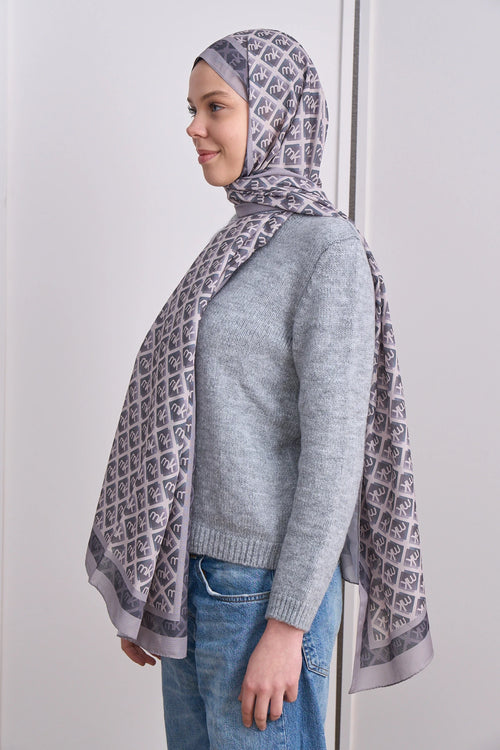 İcon Grid Mk Desen Lina Şal