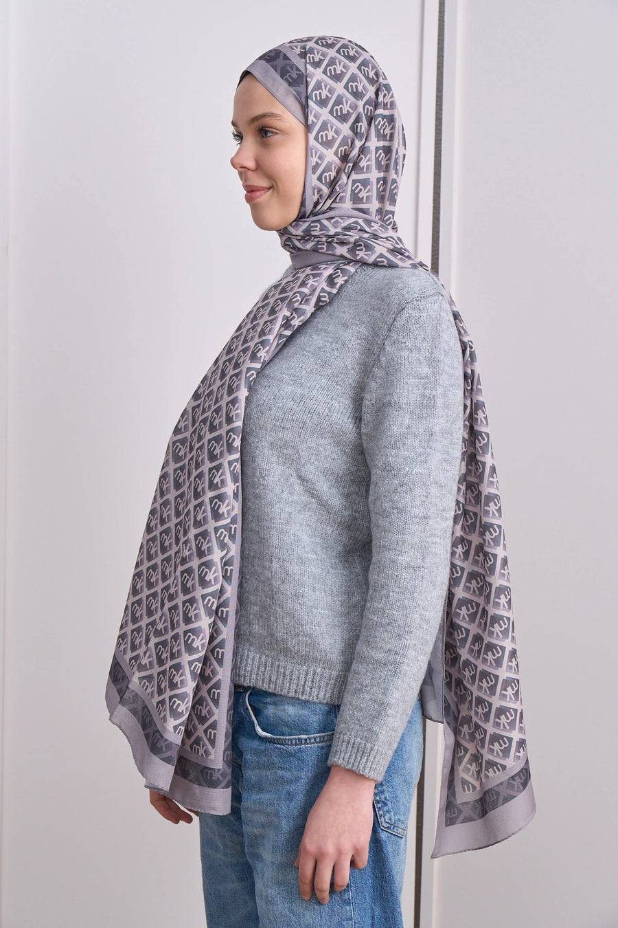 İcon Grid Mk Desen Lina Şal
