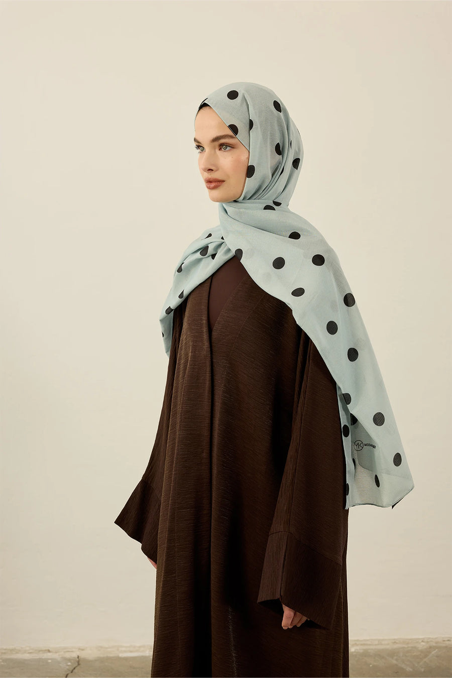Polkadot Desen Lina Şal