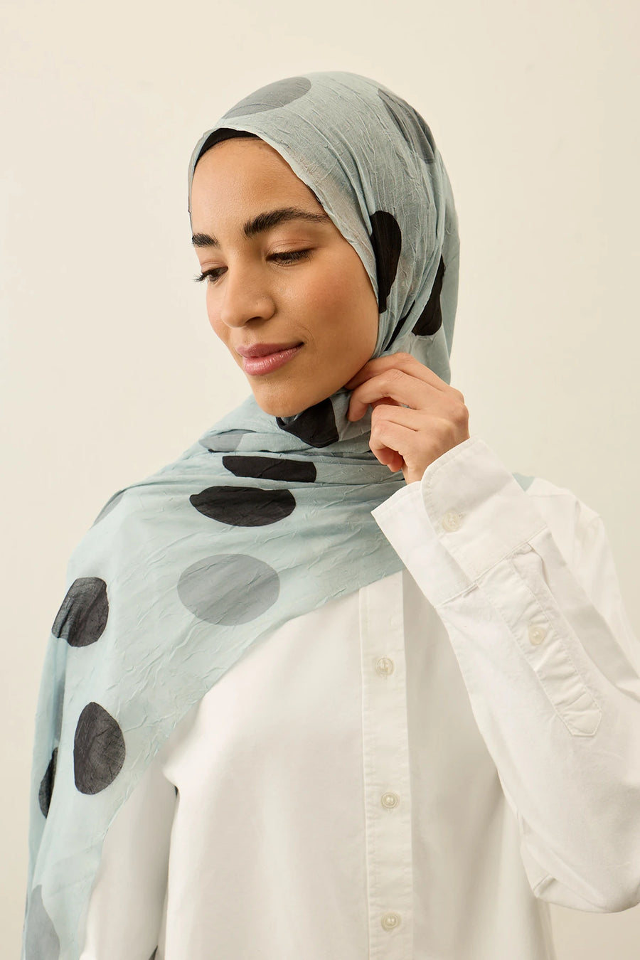 Polkadot Desen Aya Kraş Şal