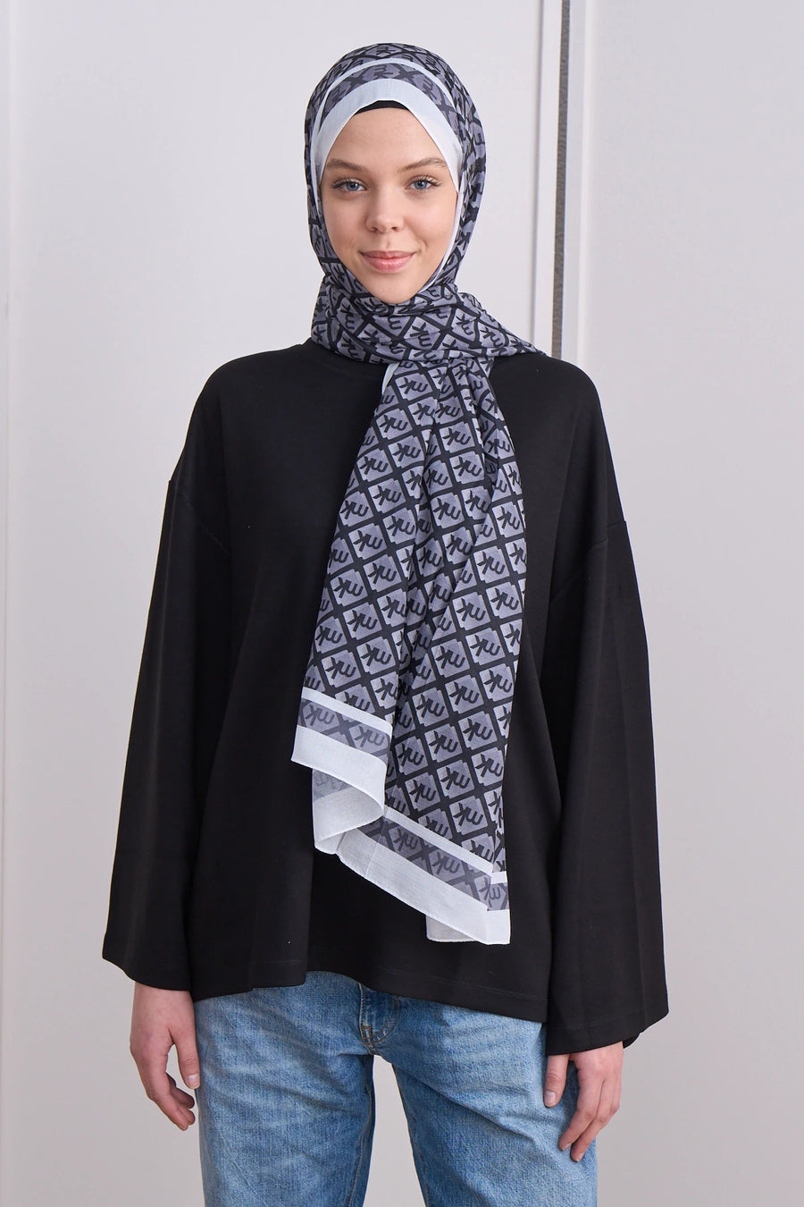 İcon Grid Mk Desen Lina Şal