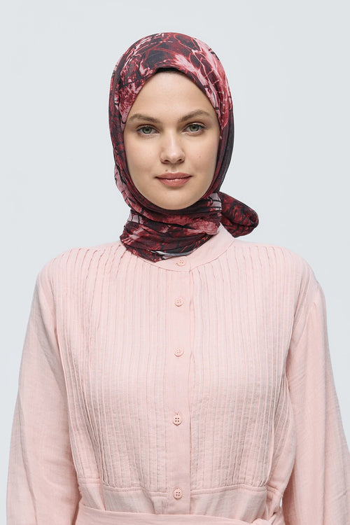 Safir Yaprak Desen Aya Şal