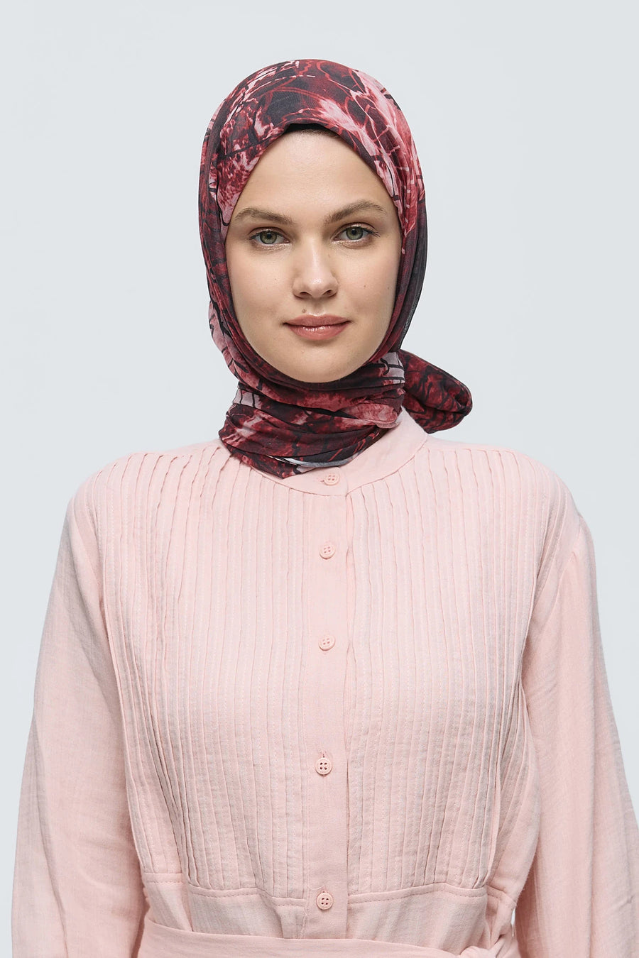 Safir Yaprak Desen Aya Şal