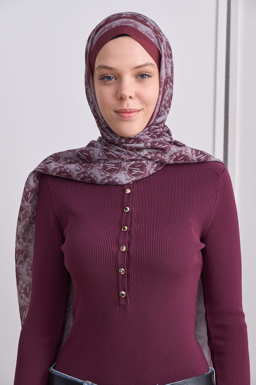 İcon Crest Mk Desen Lina Şal