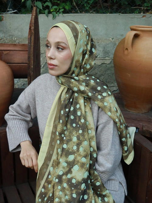 Geyik Desen Lina Şal