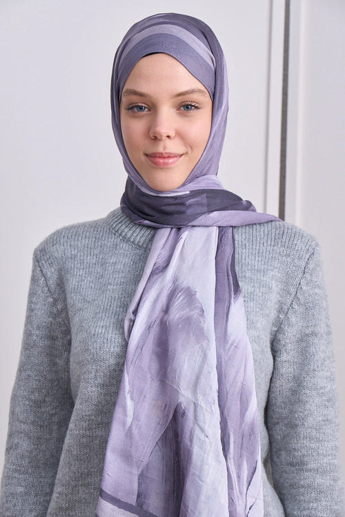 Soble Desen Bambu Şal