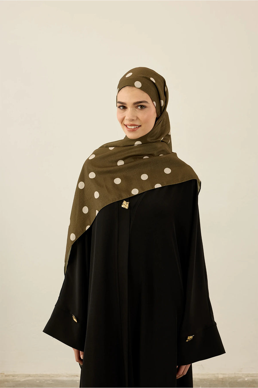 Polkadot Desen Lina Şal