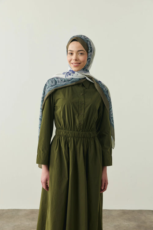 Tribal Desen Medine İpeği Şal