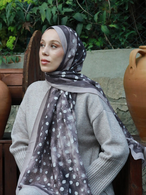 Geyik Desen Lina Şal