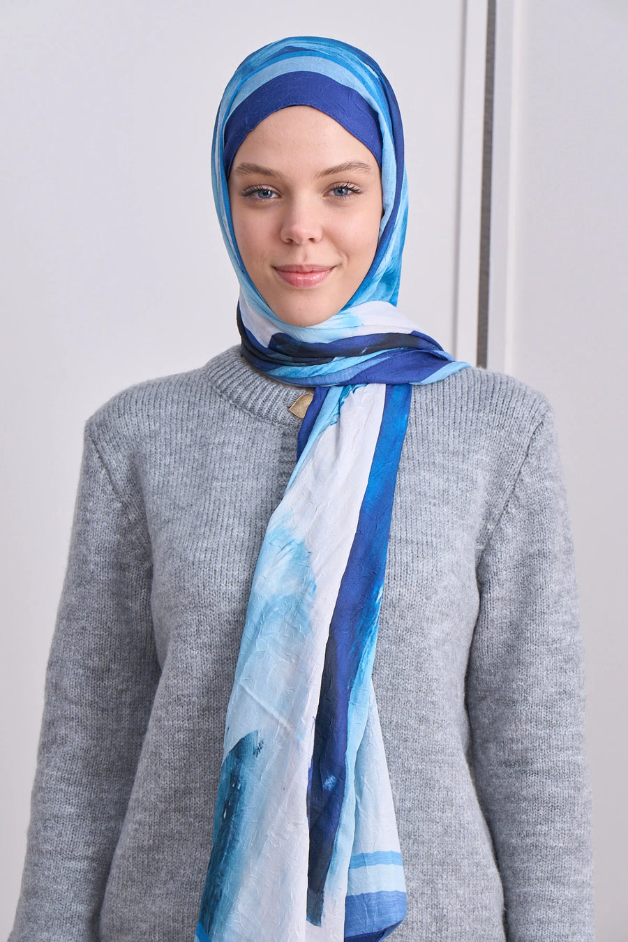 Soble Desen Bambu Şal