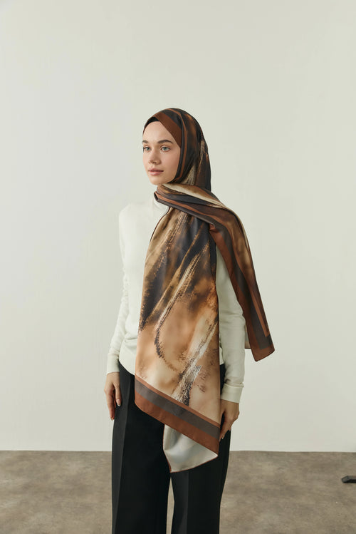 Ravena Desen Twill Şal