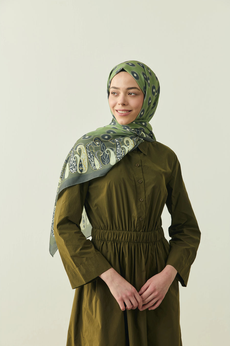 Nomad Desen Medine İpeği Şal