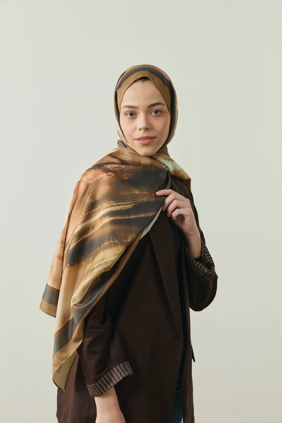 Ravena Desen Twill Şal