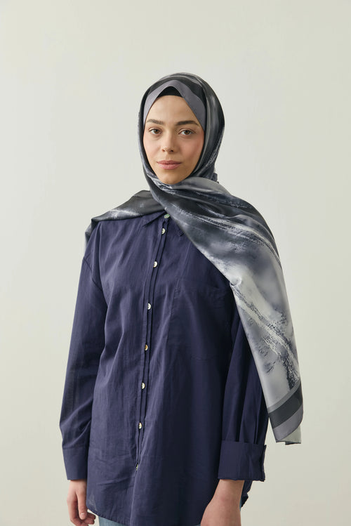 Ravena Desen Twill Şal