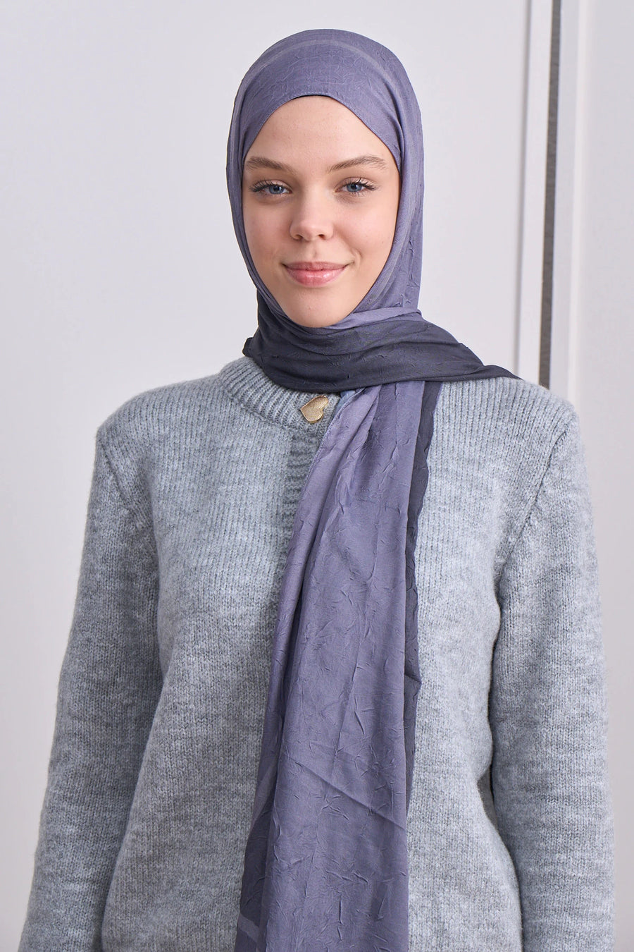 Plum Desen Bambu Şal
