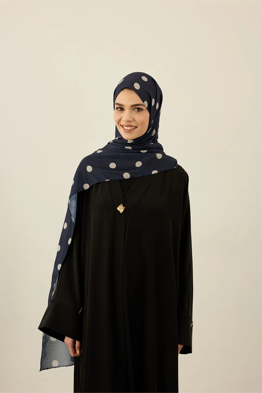 Polkadot Desen Lina Şal