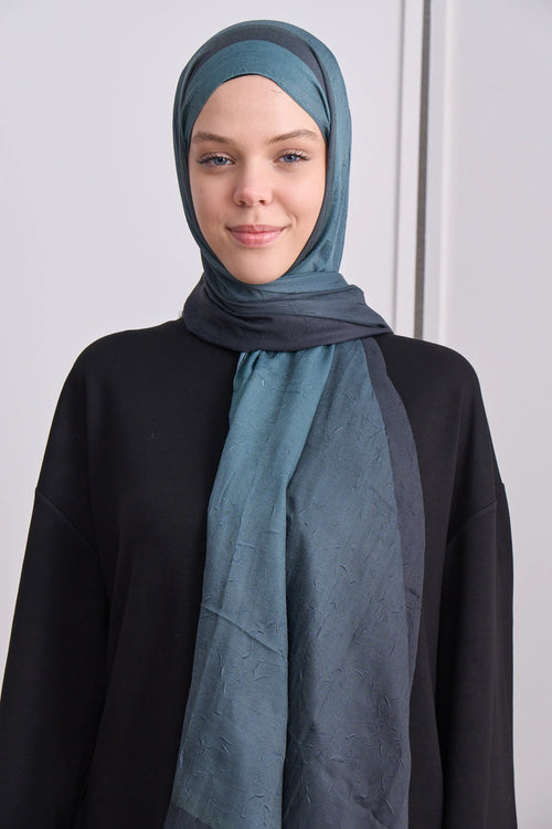 Plum Desen Bambu Şal