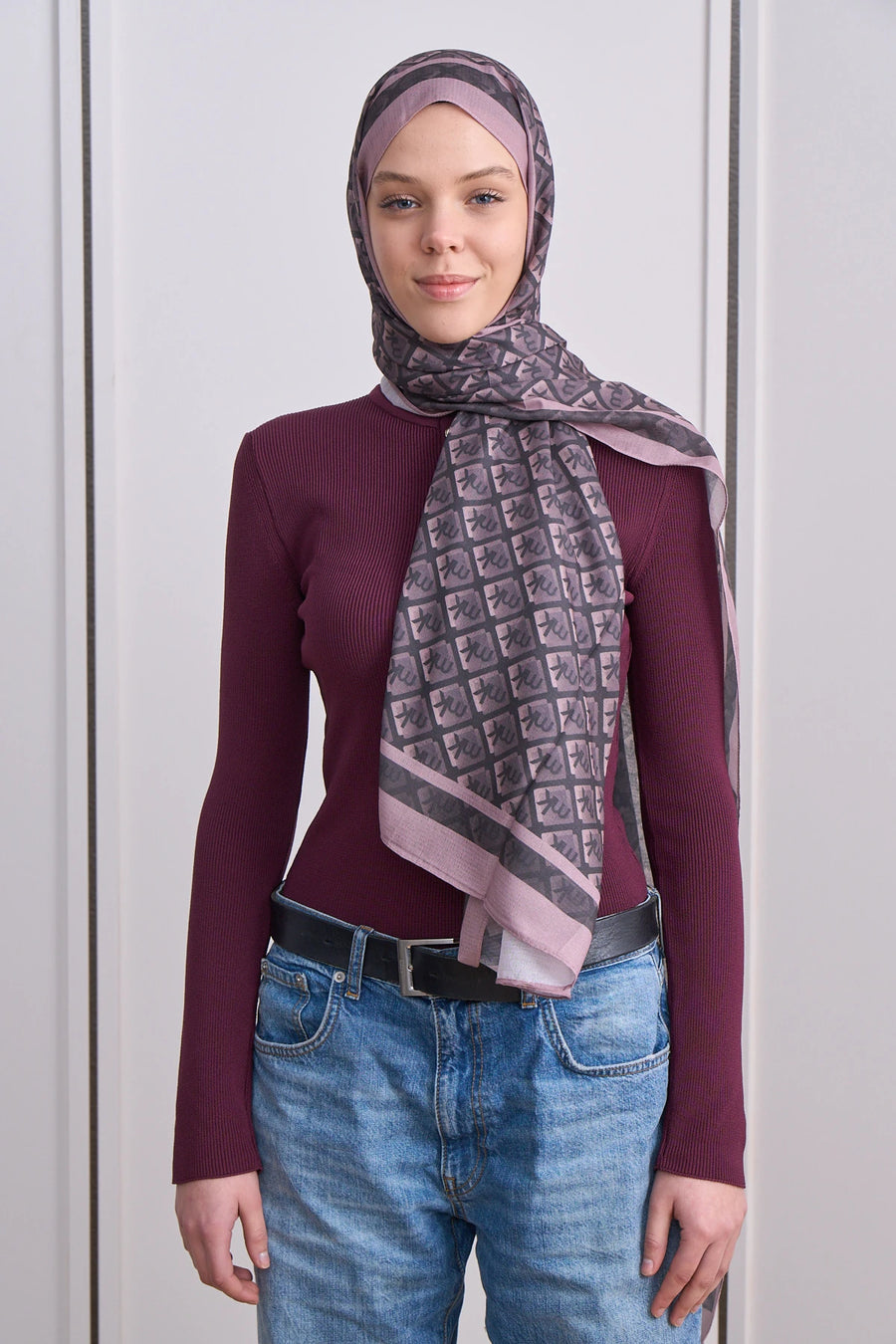 İcon Grid Mk Desen Lina Şal