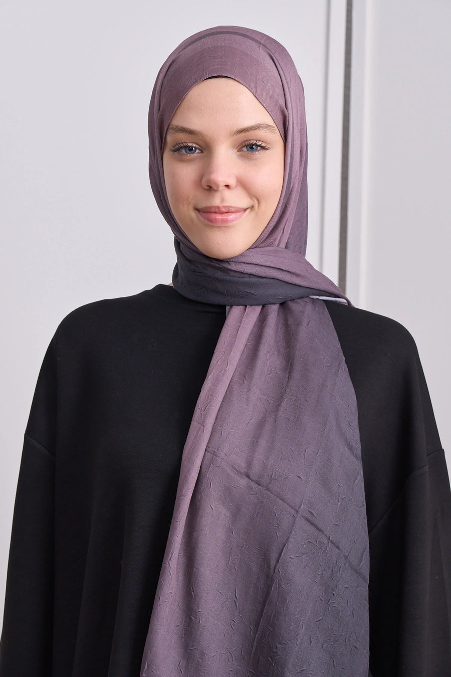 Plum Desen Bambu Şal