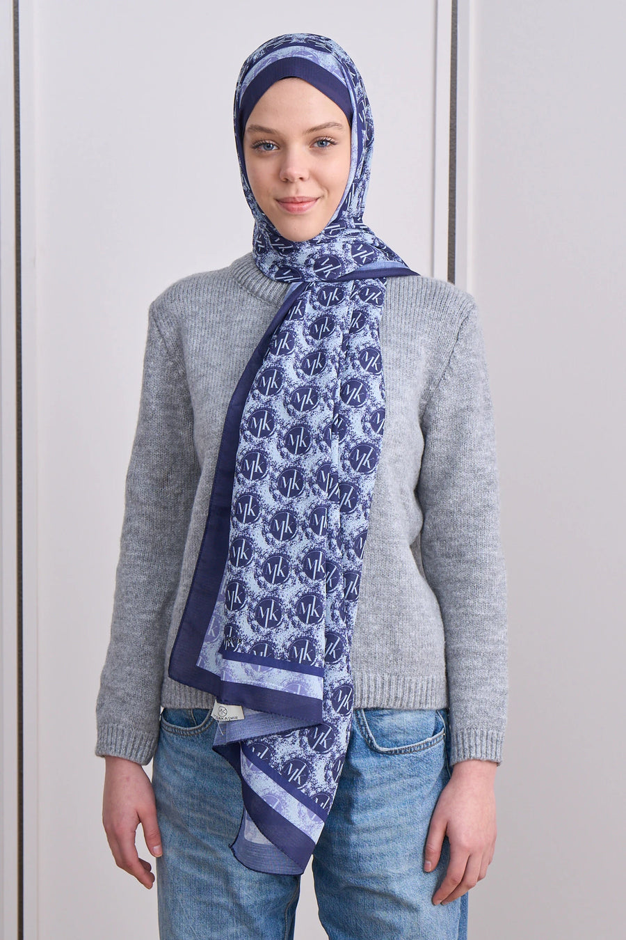 İcon Crest Mk Desen Lina Şal