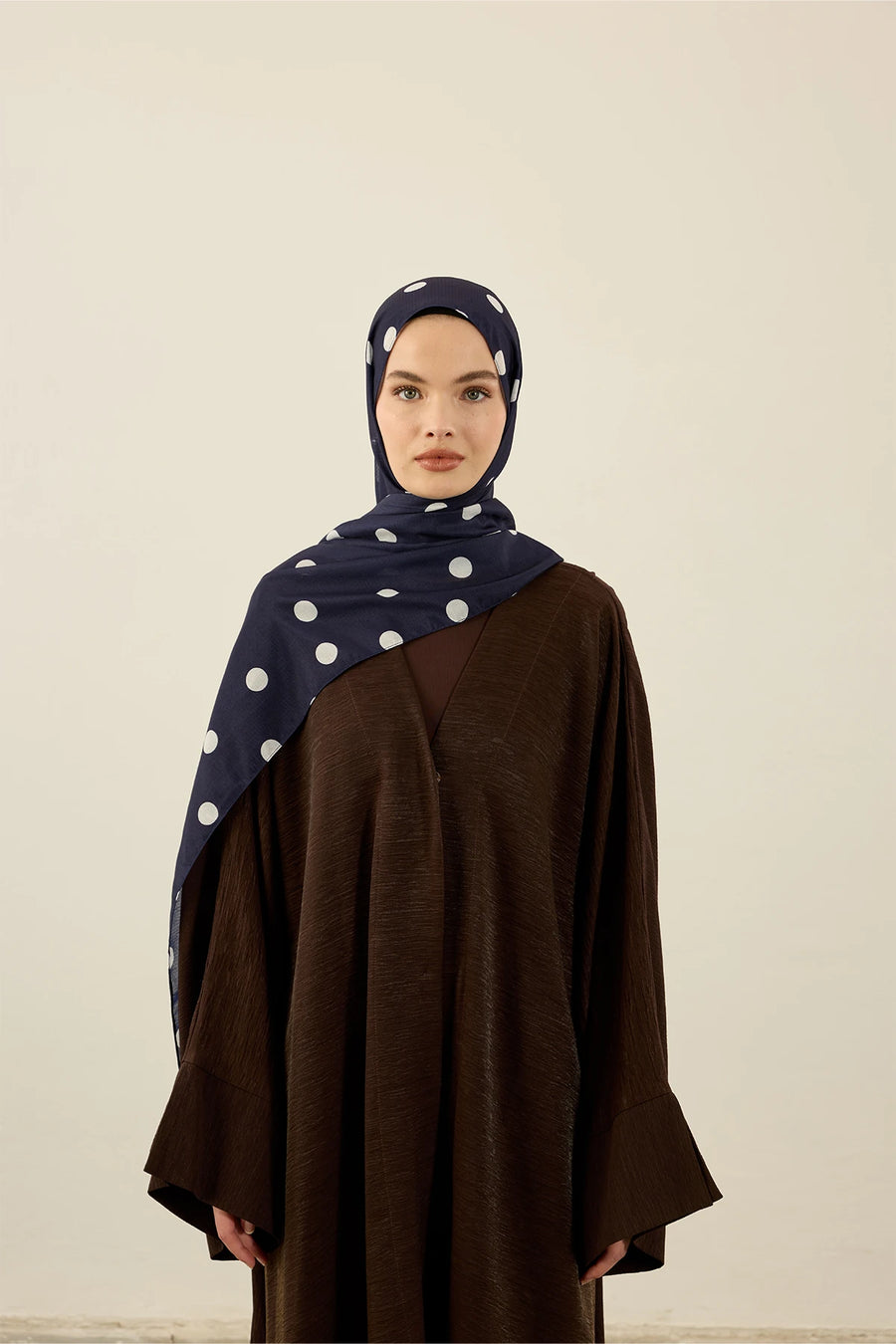 Polkadot Desen Lina Şal