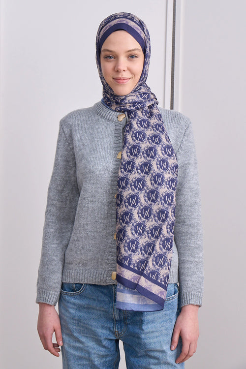 İcon Crest Mk Desen Lina Şal