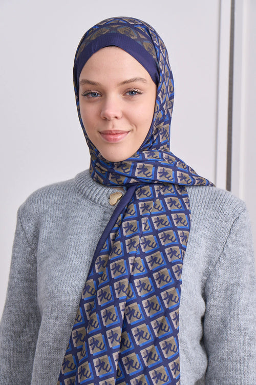 İcon Grid Mk Desen Lina Şal