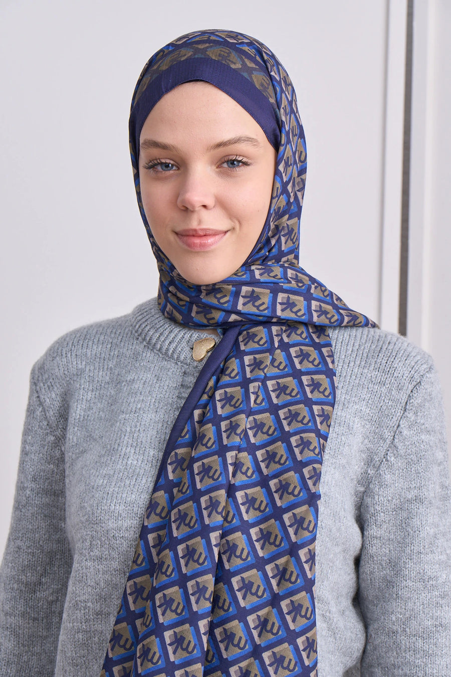 İcon Grid Mk Desen Lina Şal