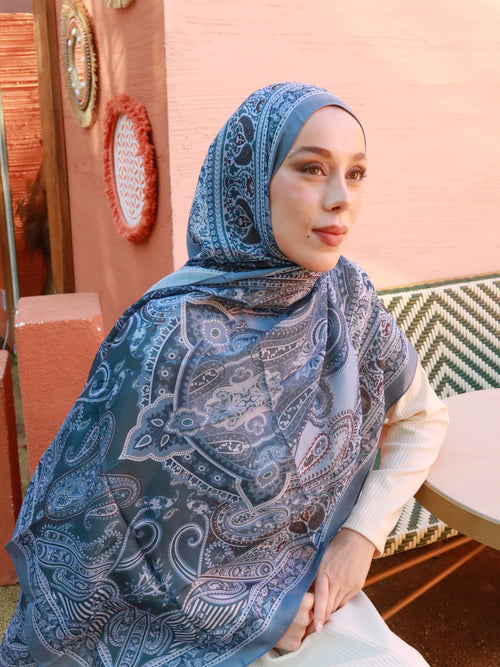 Madera Desen Pamuk Şal