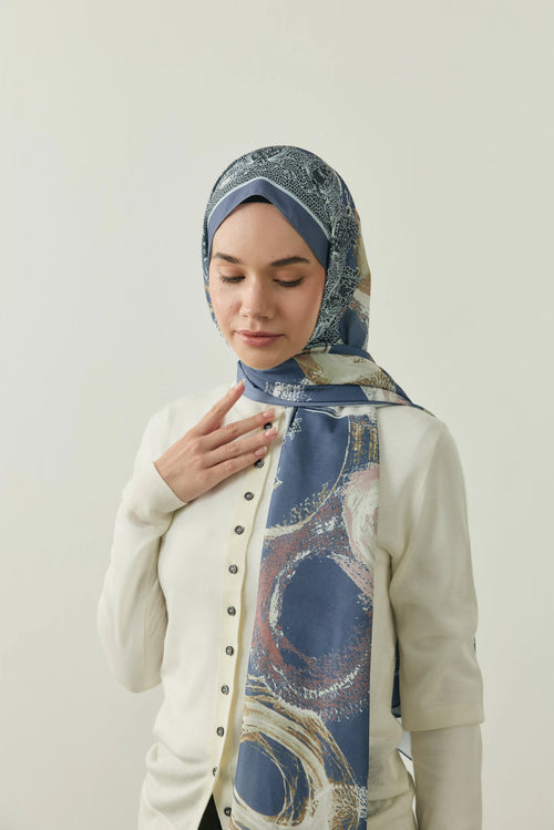 Antique Desen Medine İpeği Şal