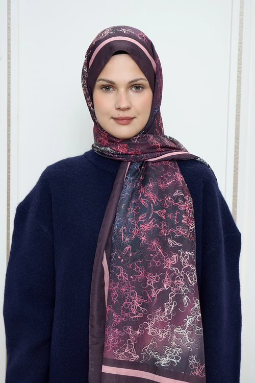 Sarmaşık Desen Lina Şal