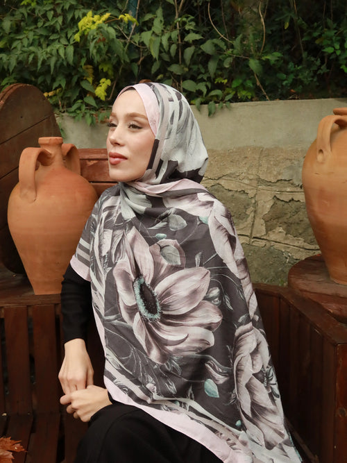 Ash Desen Bambu Şal